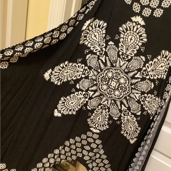 Beach Cover or summer dress spaghetti straps black white Assemetrical si… - Picture 10 of 13